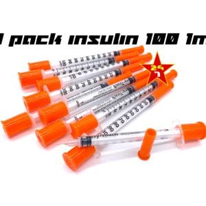 Crowx Syringes Insulin Syringe 1ml 10 Piece