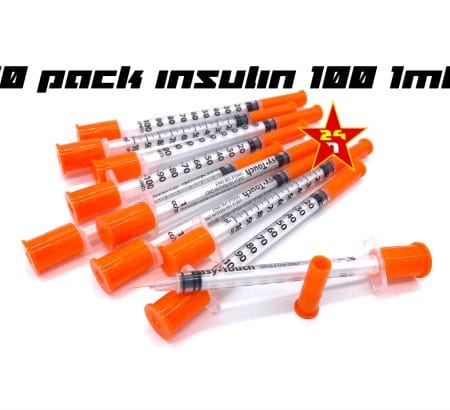 Crowx Syringes Insulin Syringe 1ml 10 Piece