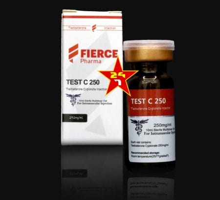 Fierce testosterone cypionate 250mg / ml 10ml