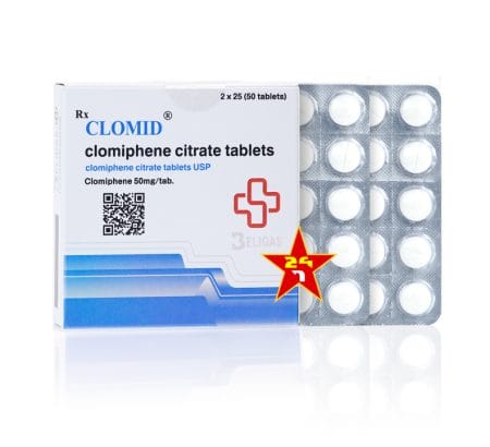Beligas Clomid Clomiphene Citrate 50mg Tablets x 50