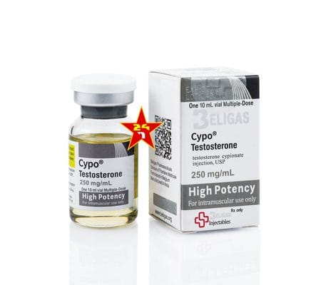 Beligas Cypo Testosterone Cypionate 250mg/ml 10ml vial