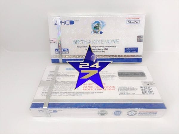 ZPHC Dianabol 10 x 2ml amps | 25mg/ml | 50mg/amp = Total: 500mg