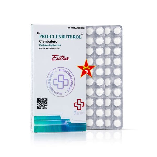 Beligas PRO CLENBUTEROL 40mcg 100 Film-Coated tablets