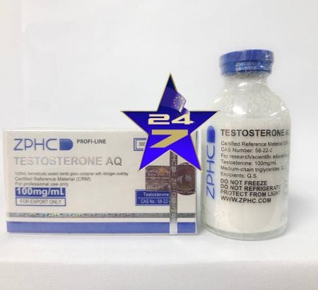 ZPHC Testosterone Suspension AQ 30ml 100mg/ml = 3000ml PER VIAL